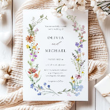 Suite, plantilla de invitación a la boda de flores
