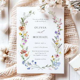 Suite, plantilla de invitación a la boda de flores