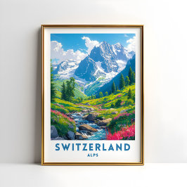 Suiza alaba el arte de Poster para viajes