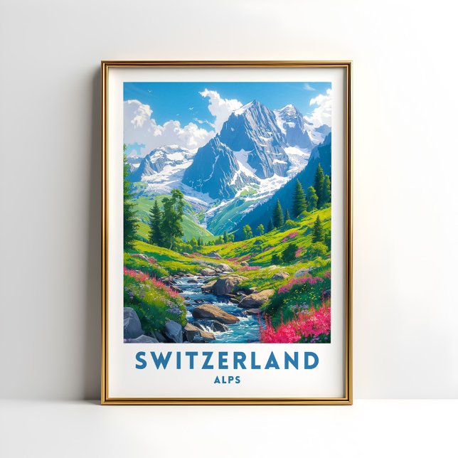 Suiza alaba el arte de Poster para viajes (Subido por el creador)