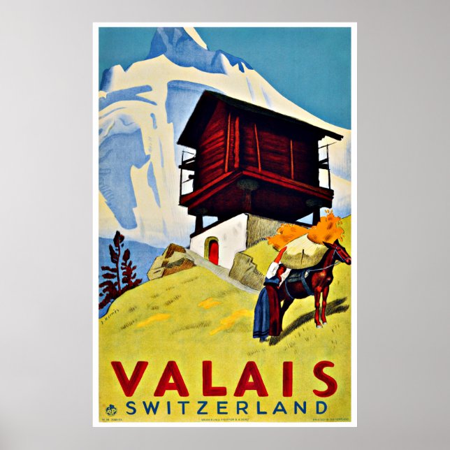Suiza: Posters de Viajes Vintage (Frente)