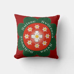 Suiza Suisse Svizzera Svizra Switzerland almohada