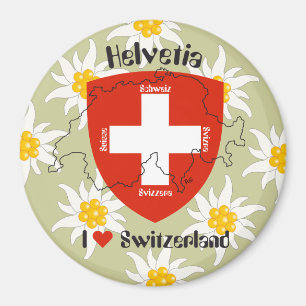 Suiza Suisse Svizzera Svizra Switzerland imán
