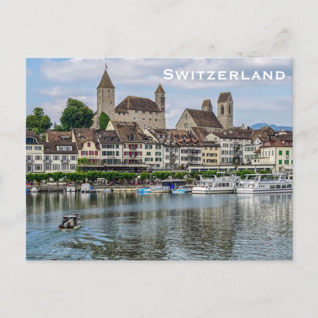 Suiza Viaje Vintage Turismo Añadir postal (Anverso)