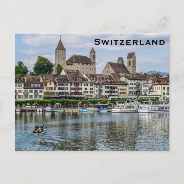 Suiza Viaje Vintage Turismo Añadir postal (Anverso)