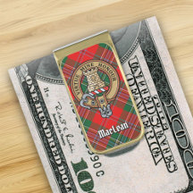 Clan MacLean Escudo sobre Tartán