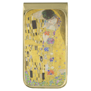 Sujeta Billetes Dorado Gustav Klimt - El beso