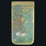 Sujeta Billetes Dorado Gustav Klimt - Jardín de campo con girasoles<br><div class="desc">Jardín de campo con girasoles / Jardín de granja con girasoles - Gustav Klimt en 1905-1906</div>