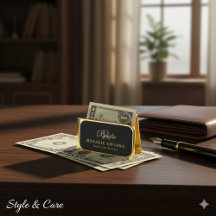 Nombre y título personalizados con monograma -