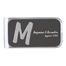 Boda básico negro fabuloso Monograma gran valor