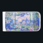Sujeta Billetes Plateado Claude Monet - Lilies de agua / Nympheas 1919<br><div class="desc">Lilies de agua / Nympheas (W.1852) - Claude Monet,  Petróleo en lienzo,  1916-1919</div>