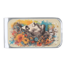 Hippie Flower Power Male Portrait