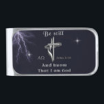 Sujeta Billetes Plateado Juan 3:16<br><div class="desc">John 3:16 Silver Finish Money Clip</div>