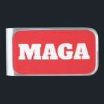 Sujeta Billetes Plateado MAGA Trump regalo para los republicanos<br><div class="desc">MAGA Trump regalo de clip de dinero para los republicanos.</div>