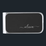 Sujeta Billetes Plateado Monograma elegante Minimalista blanco negro y mode<br><div class="desc">Presentamos nuestra Colección de Monogramas Modernos Minimalistas en Blanco y Negro: Adopte la simplicidad y la sofisticación con nuestros diseños minimalistas, curados para elevar su estilo sin esfuerzo. Esta colección, elaborada con gran interés para la estética moderna, presenta elegantes diseños en blanco y negro acentuados por monogramas personalizados. Desde papel...</div>