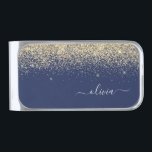 Sujeta Billetes Plateado Monograma Metalizado Purpurina azul de la marina d<br><div class="desc">El Purpurina de la espuma azul de oro y marina cepilló el Monograma Metalizado Clip de dinero. Esto hace que la graduación perfecta, dulce cumpleaños de 16 años, boda, ducha de novia, aniversario, ducha de bebé o fiesta de soltera sea un regalo para alguien que ama el lujo glam y...</div>