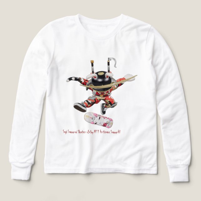 Suji Samurai Skater v5 T-Shirt (Diseño frontal)