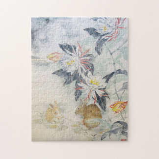 Sumi e Moon Rabbit Puzzle