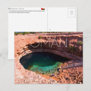 Sumidero de Bimmah, postal de viaje de Omán
