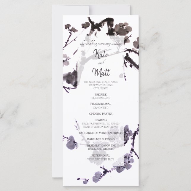 Sumie de ciruela (Anverso)