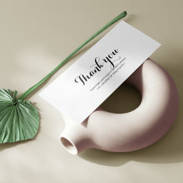 Suministros Promocionales Gracias Negro Y Blanco