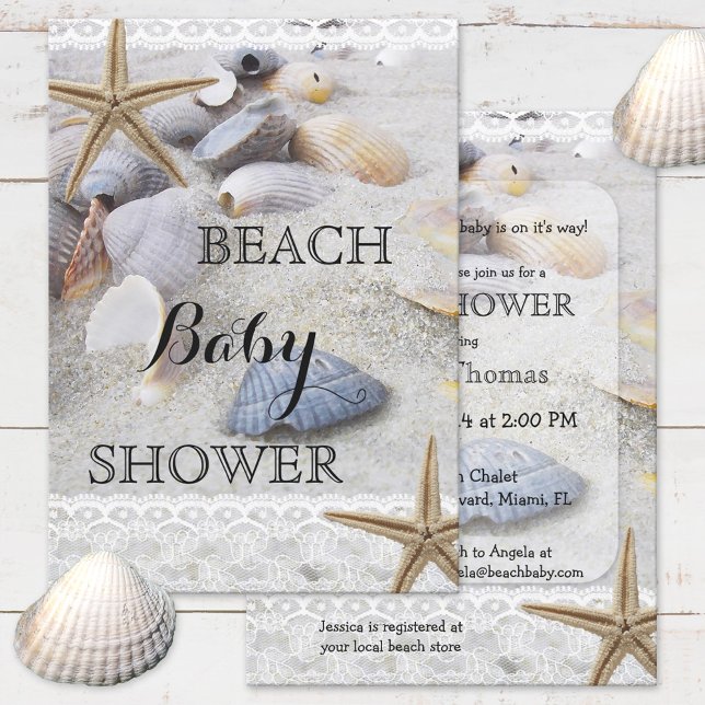 Summer Beach congela invitación a Baby Shower (Subido por el creador)