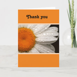 Summer Daisy Gracias Tarjeta De Saludo En Blanco