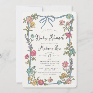 Summer Garden Fiesta Bright Floral Baby Shower