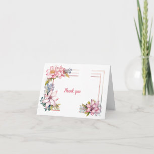 Summer in Pink: Tarjeta de agradecimiento al Boda