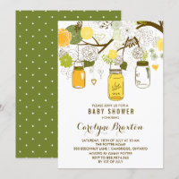 Summer Mason Jars | Invitación de Baby Shower