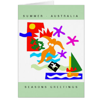 SUMMER - Tarjeta australiana para Navidades