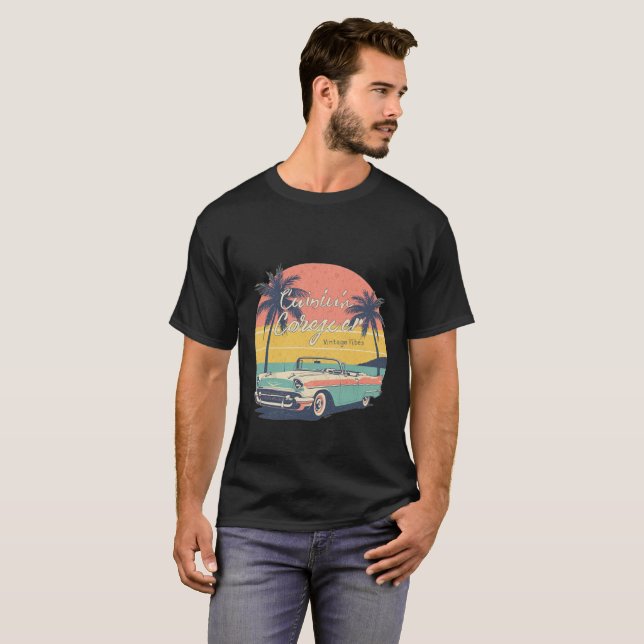 Summer Vibes hombres camiseta Guay regalo para él (Anverso completo)