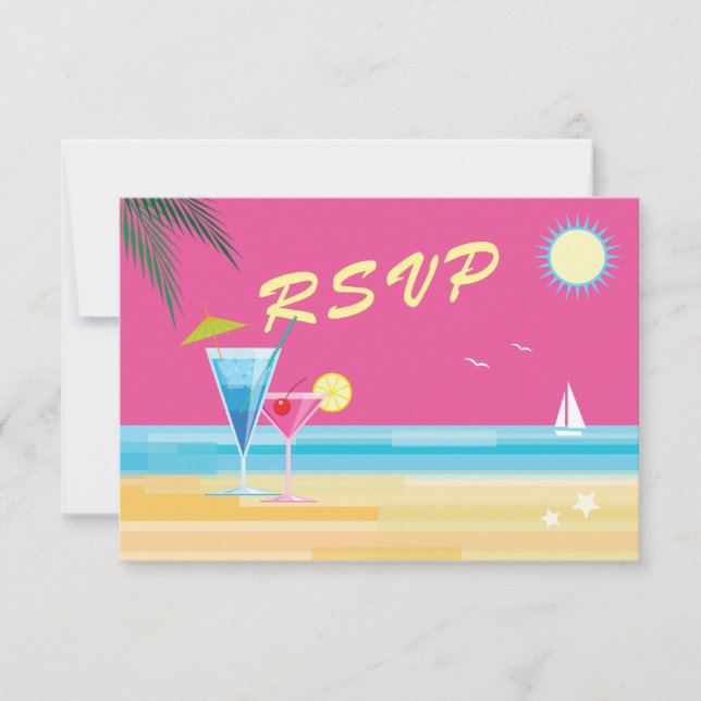 Summertime Wedding RSVP (Anverso)