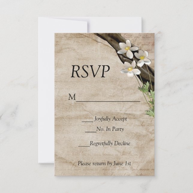 Summertime Wedding RSVP (Anverso)