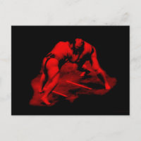 "Sumo enojado" - Postal