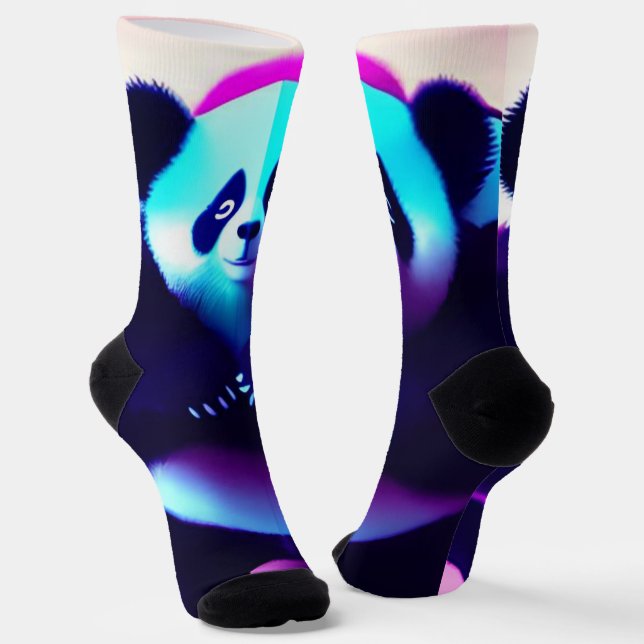 Sumo Panda El Gnasher De Bambú, Calcetines De La T (Angular)