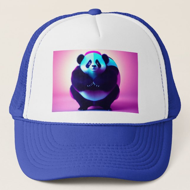 Sumo Panda El Lavador De Bambú, Gorra De Camionero (Anverso)