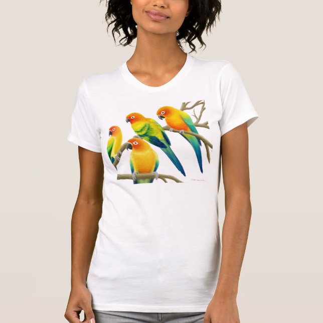 Sun Conure repite mecánicamente la camiseta del (Anverso)