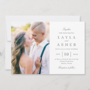 SUN de la invitación a la boda fotográfica unida