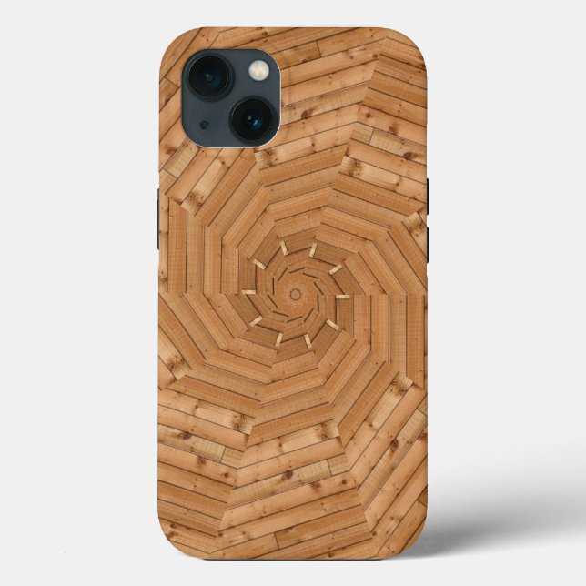 Sun Deck - Funda Mosaico Swirl de madera Mate iPho (Reverso )