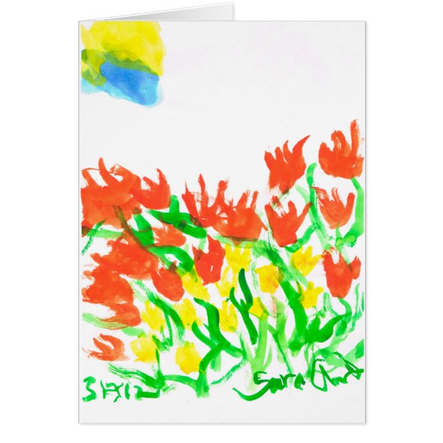 Sun detrás de la tarjeta de las nubes (Frente)