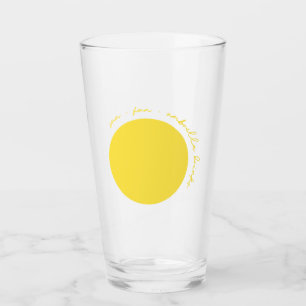 Sun Fun and Umbrella Beer Glass
