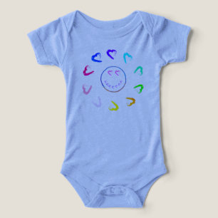 Sun Hearts Baby Bodysuit