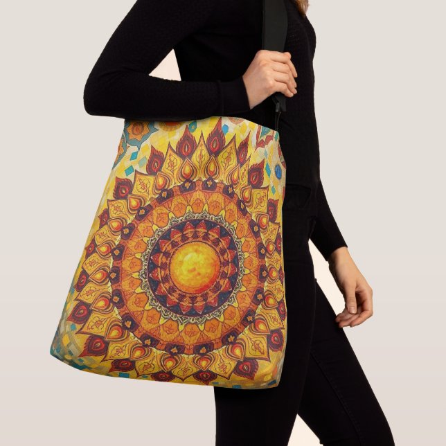 Sun Mandala - Bolsa Crossbody, Bolsa Tote (Detalle)