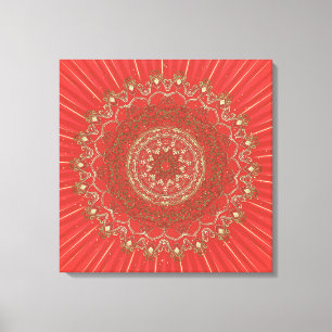 Sun Mandala - Lienzo envuelto