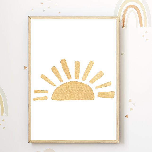 Sun Nursery Poster Boho Niños Decoración (Subido por el creador)