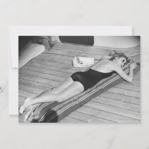Sun Tanning Woman
