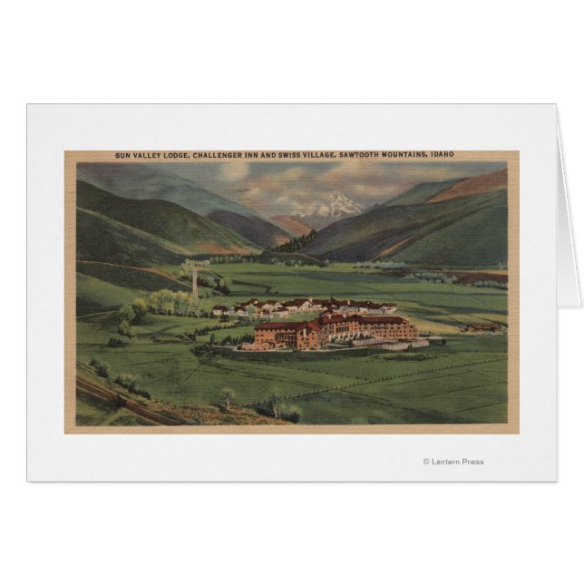 Sun Valley, IDVview of Sun Valley Lodge (Anverso (Horizontal))