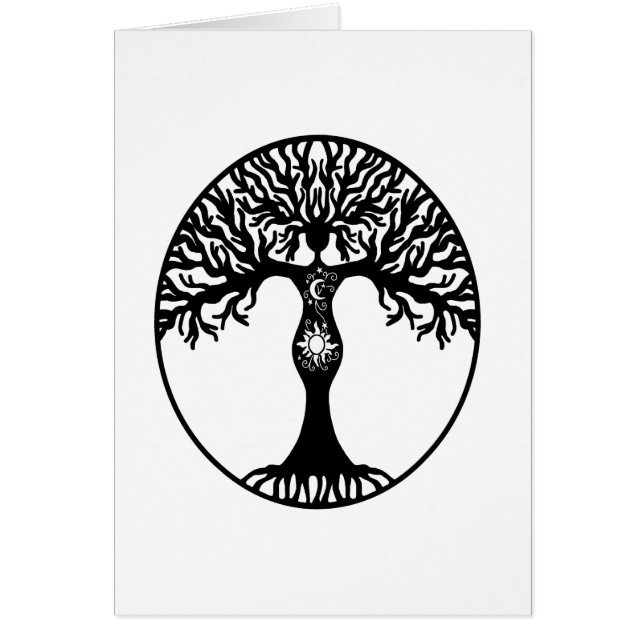 Sun y árbol de la diosa de la luna (Frente)