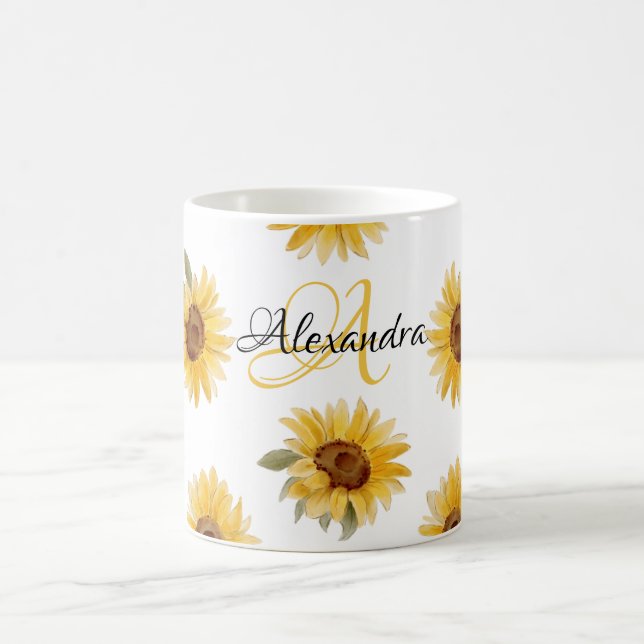Sunflower acuático | Denominación floral y jarra d (Centro)